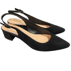 Alfani Charrlee Step 'N Flex Block-Heel, suede Slingbacks   6,5 M